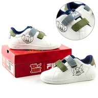 Topánky FILA detské športové ľahké biele na suchý zips pohodlné Tom Jerry r 34