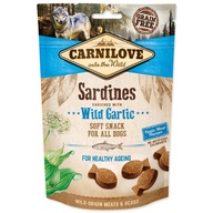 CARNILOVE Dog Semi Moist Snack Sardínies enriched with Wild garlic 200 g