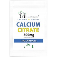 FOREST VITAMIN Calcium Citrate 500mg 100caps ZDRAVÁ KOSTI A ZUBY