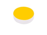 Pufka okrągła pudrowa - kolor żółty