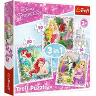 Puzzle Rapunzel Aurora a Arielka 3v1 (20,36,50) 34842 dielikov.