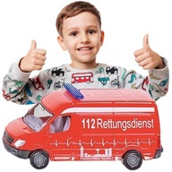 SIKU AMBULANCIA Hračka pre chlapca JAZDIACE VOZIDLO Autíčko Ambulancia