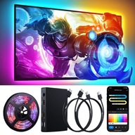 Taśma podświetlająca LED RGB Ambilight oświetlenie do TV 3,8m 55-65'' HDMI