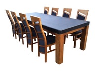 Zostava do obývačky: Stôl so stoličkami, 8x stolička