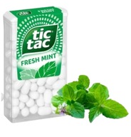 Cukierki Tic Tac Drażetki o smaku miętowym 49 g mięta miętowe mięta