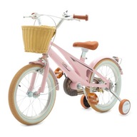 ВЕЛОСИПЕД ДИТЯЧИЙ 16 ДЮЙМОВ ВЕЛОСИПЕД ДИТЯЧИЙ З БОКОВИМИ КОЛЕСАМИ РОЖЕВИЙ КОШИК