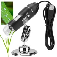 DIGITÁLNY VZDELÁVACÍ MIKROSKOP PRE DETI USB PRIBLÍŽENIE 1600 X 2MP 8 LED