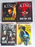 4x Stephen King Lśnienie Doktor Sen Danse Macabre Pudełko z guzikami Gwendy