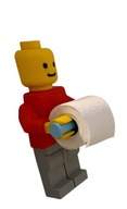 Uchwyt na papier toaletowy LEGO MAN CzerwonoSzary