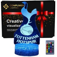 Lampka 3D nocna led usb + pilot Tottenham Hotspurs