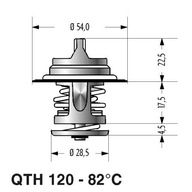 Quinton Hazell QTH120 Termostat, chladiaci prostriedok