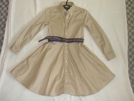 Polo Ralph Lauren sukienka rozkloszowana szmizjerka bawełna rozmiar 6