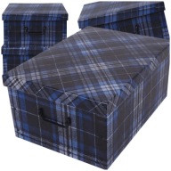 DOBOZ FEDÉLLEL - RUHASZEKRÉNY RENDEZŐ JÁTÉKOK KINCSEK kék