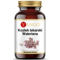 YANGO Kozłek Lekarski Waleriana 90vegcaps UŁATWIA ZASYPIANIE VALERIAN ROOT