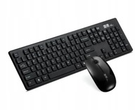 Zestaw 2.4G Bezprzewodowa klawiatura mysz Mute Suit - Black