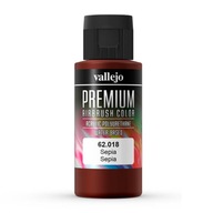 Farba na airbrush 60ml Vallejo Premium Sépia 18