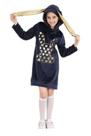 Tunika Dziewczęca z uszami welurowa sukienka 152