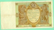 BANKNOT POLSKA 50 ZŁ 1929 r. ED