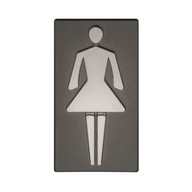 Znak informacyjny 'WC damskie' 8.5x4.7 cm Leroy Merlin