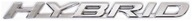 Emblemat logo napis znaczek HYBRID Lexus chrom 185