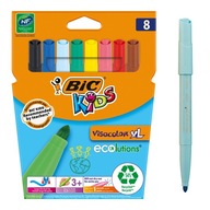 Flamastry Kids Visacolor XL 8 farieb BIC