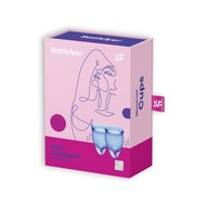 Satisfyer Zestaw kubeczków menstruacyjnych 15ml + 20ml Dark Blue