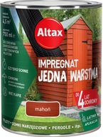 ALTAX Impregnat DREWNO Jedna Warstwa 0,75L Mahoń