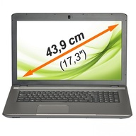 Medion Akoya 17,3" notebook Intel Core i5 8 GB / 1000 GB šedá