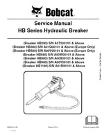 Príručka servisnej opravy BobCat Hydraulické kladivo HB