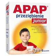 Apap Przeziębienie Junior 6 szt. saszetki