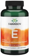 Swanson Vitamín E Prírodný 400IU 250kap Plánovanie tehotenstva Antioxidant