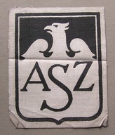 Stara naszywka AZS czarna Kraków
