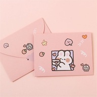 1~4PCS Cute Cartoon Postcard New Year Gift Decoration Letter Paper
