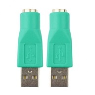 2x adapter USB typu A męski na PS2 PS/2 żeński adapter myszy i klawiatury