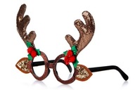 Holly Jolly Empik okulary świąteczne Rogi Renifera