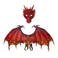 Kostým draka Cosplay Porps Pretend Toy Maškarné šaty Dračie krídlo červené