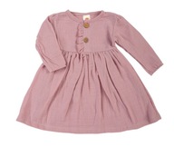Makoma mušelínové šaty ružové 86