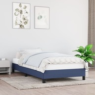 Rama łóżka, niebieska, 80 x 200 cm, tapicerowana t