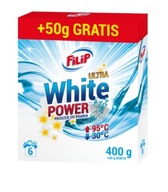 Filip Ultra White Power Prací prášok, 400g + 50g