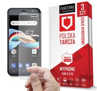 3PACK NAJMOCNIEJSZE SZKŁO SZYBKA SZKIEŁKO NA EKRAN DO MYPHONE FUN 6 LITE