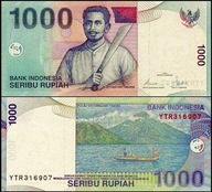 INDONEZJA, 1000 RUPIAH 2000/2004 Pick 141e