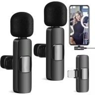 2X BEZDRÔTOVÝ KLOPNÝ MIKROFÓN S PRIJÍMAČOM PRE TELEFÓN S LIGHTNING KONEKTOROM