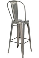 TOWER BIG BACK 76 (Paris) metalowe krzesło barowe