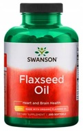 Swanson Flaxseed Oil 200 gél Omega 3-6-9 Podpora srdca krvných ciev