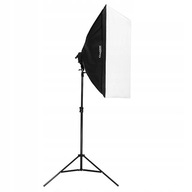 LAMPA studyjna + softbox 50x70 + 325W statyw foto