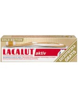 LACALUT Aktiv zubná pasta 75 ml + kefka Gold Edition ZADARMO