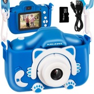 Detský fotoaparát modrý HRY + SD 32 GB