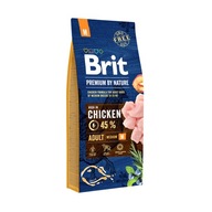 BRIT Premium By Nature Adult M suché krmivo pre psa 15kg