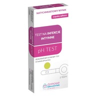 Test na infekcje intymne pH pochwy 2 sztuki TEST