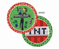 Talerzyki papierowe Minecraft 23cm 8szt